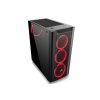 EVOLVEO Ptero Q1/Midi Tower/Transpar./Čierna