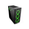 EVOLVEO Ptero Q1/Midi Tower/Transpar./Čierna