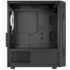 Aerocool Trinity Mini, skrinka mATX, 3x RGB LED fan, USB3.0, čierna