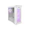 Počítačová skriňa Genesis IRID 505 ARGB V2/Midi Tower/Transpar./Biela