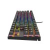 Genesis herná mechanická klávesnica THOR 303/TKL/RGB/Outemu Peach Silent/Drôtová USB/US layout/Čierna