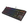 Genesis herná mechanická klávesnica THOR 303/TKL/RGB/Outemu Peach Silent/Drôtová USB/US layout/Čierna