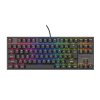 Genesis herná mechanická klávesnica THOR 303/TKL/RGB/Outemu Peach Silent/Drôtová USB/US layout/Čierna