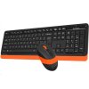 A4tech FG1010 FSTYLER set bezdrôtový. klávesnica + myš, oranžová