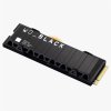 WD Black SN850X SSD 2TB M.2 NVMe Gen4 7300/6600 MBps with Heatsink (PS5 ready)