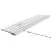 A4tech FBX50C, bezdrátová kancelářská klávesnice, bílá