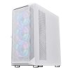 1stCOOL MiddleTower Wind Storm White, E-ATX, USB3.0 + set 4x ARGB fan
