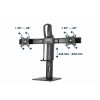 GEMBIRD MS-D2-01, Držiak na 2 monitory, 17"-27"