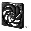 Arctic ventilátor P12 Slim PWM PST 3ks balenie