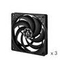Arctic ventilátor P12 Slim PWM PST 3ks balenie