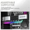 1stCOOL GPU Holder ARGB - držiak VGA kovový nastaviteľný čierny