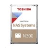 TOSHIBA HDD N300 NAS 10TB, SATA III, 7200 otáčok za minútu, 256MB cache, 3,5", DOPRAVA