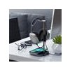 Satechi stojan 2-in-1 Headphone Stand With Wireless Charger - Space Grey Aluminium