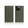 SLG Design puzdro D+ Italian Carbon Leather Diary pre iPhone 14 Pro - Khaki