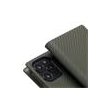 SLG Design puzdro D+ Italian Carbon Leather Diary pre iPhone 14 Pro - Khaki