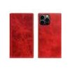 SLG Design puzdro D7 Magsafe Italian Wax Leather pre iPhone 15 Pro Max - Red
