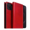 SLG Design puzdro D7 Magsafe Italian Wax Leather pre iPhone 15 Pro Max - Red