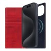 SLG Design puzdro D7 Magsafe Italian Wax Leather pre iPhone 15 Plus - Red
