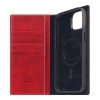 SLG Design puzdro D7 Magsafe Italian Wax Leather pre iPhone 15 Plus - Red