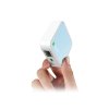 TP-LINK TL-WR802N N300 Nano Pocket Wi-Fi Router, 300Mbps at 2.4GHz, 2 internal antennas, 1 Ethernet Port