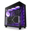 NZXT case H6 Flow RGB / 3x120 mm fan / tempered glass / mesh panel / black