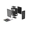 Počítačová skriňa Genesis DIAXID 605 ARGB/Midi Tower/Transpar./Čierna