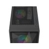 Počítačová skriňa Genesis DIAXID 605 ARGB/Midi Tower/Transpar./Čierna