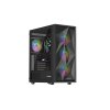 Počítačová skriňa Genesis DIAXID 605 ARGB/Midi Tower/Transpar./Čierna