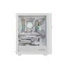 Počítačová skriňa Genesis DIAXID 605 ARGB/Midi Tower/Transpar./Biela