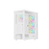 Počítačová skriňa Genesis DIAXID 605 ARGB/Midi Tower/Transpar./Biela