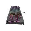 Genesis tichá herná klávesnica THOR 303/RGB/Outemu Peach Silent/Drôtová USB/ CZ- SK layout/Čierna