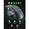 Canyon GM-12, Apstar herná myš, drôtová, optická, 800-6400 dpi, 6 program. tlač, bočné scroll, LED podsv.