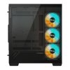 GIGABYTE case GB-C500P ST, Mid tower, 1xUSB-C 3.2, 2xUSB 3.0, 4x 120mm ARGB Fan, černá