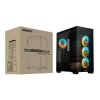 GIGABYTE case GB-C500P ST, Mid tower, 1xUSB-C 3.2, 2xUSB 3.0, 4x 120mm ARGB Fan, černá