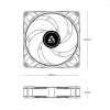 Arctic ventilátor P14 Max White