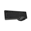 A4tech Set klávesnice+myš FG1012, Bezdrátový, US, černá
