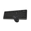 A4tech Set klávesnice+myš FG1012, Bezdrátový, US, černá