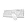 A4tech Set klávesnice+myš FG1012, Bezdrátový, US, bílá
