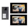EVOLVEO DoorPhone AP2-2 drôtový videotelefón pre dva byty s aplikáciou, čierny