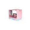 InWin A1 Plus pink, PSU 650W GOLD included, Mini ITX, TG, ARGB Fans, Qi 10W Charging