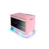 InWin A1 Plus pink, PSU 650W GOLD included, Mini ITX, TG, ARGB Fans, Qi 10W Charging