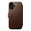 Nomad puzdro Modern Leather Folio Magsafe pre iPhone 16 - Brown