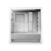 NZXT case H5 Flow RGB / 360 mm RGB core fan / mesh / White