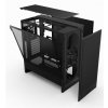 NZXT case H5 Flow / 2x120 mm fan / mesh / Black