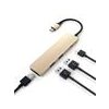 Satechi USB-C Slim Multiport adaptér - Gold Aluminium