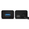 AXAGON HUE-S2BL, 4x USB3.0 CHARGING hub 1.2m kábel, micro USB nap. konektor