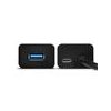 AXAGON HUE-S2BL, 4x USB3.0 CHARGING hub 1.2m kábel, micro USB nap. konektor