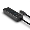 AXAGON HUE-S2C, 4x USB 3.0 CHARGING hub, micro USB nap. konektor, kábel USB-C 40cm