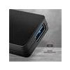 AXAGON HUE-G1A, 4x USB 3.2 Gen 1 SLIM hub, kábel Type-A 14cm napevno