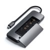 Satechi USB-C Hybrid Multiport adaptér with SSD enclosure - Space Gray Aluminium